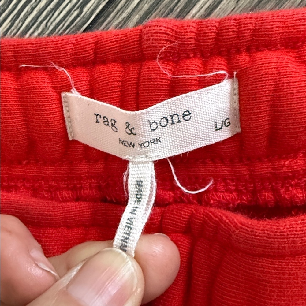rag & bone women’s Red Sweatpants - Picture 4 of 9